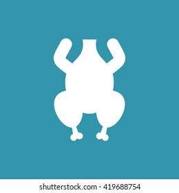 Chicken Icon. Eps-10.