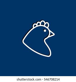  Chicken icon Flat.