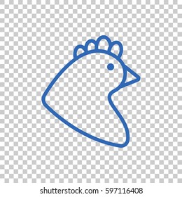  Chicken icon Flat.