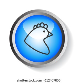  Chicken icon Flat.