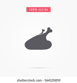 chicken icon. food sign