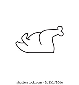 chicken icon illustration isolated vector sign symbol