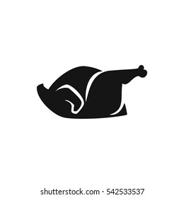 chicken icon illustration isolated vector sign symbol