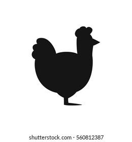 chicken icon illustration isolated vector sign symbol
