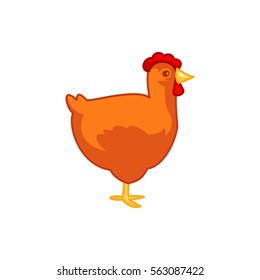 chicken icon illustration isolated vector sign symbol