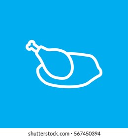 chicken icon illustration isolated vector sign symbol