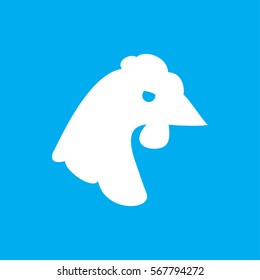 chicken icon. illustration isolated vector sign symbol