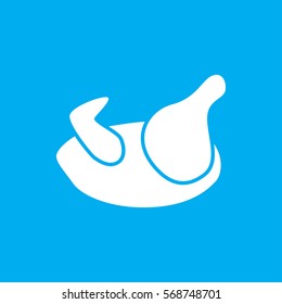 chicken icon illustration isolated vector sign symbol