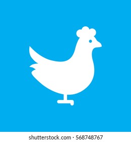 chicken icon illustration isolated vector sign symbol