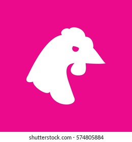 chicken icon illustration isolated vector sign symbol