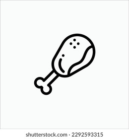 chicken icon, isolated icon in light background, perfect for website, blog, logo, graphic design, social media, UI, mobile app