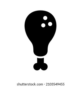 Chicken icon isolated on white background