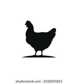 Chicken icon isolated on white background