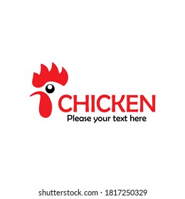 Chicken icon logo design template illustration