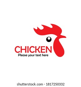 Chicken icon logo design template illustration