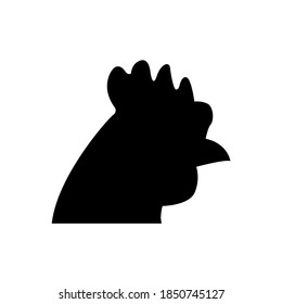 Chicken icon, logo isolated on white background