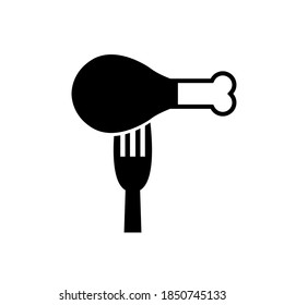 Chicken icon, logo isolated on white background