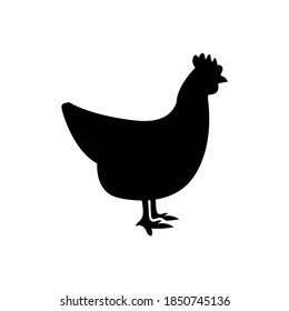 Chicken icon, logo isolated on white background