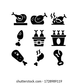 chicken icon or logo isolated sign symbol vector illustration - Collection of high quality black style vector icons
