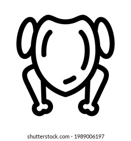 chicken icon or logo isolated sign symbol vector illustration - high quality black style vector icons
