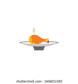 chicken icon meat vector illustration