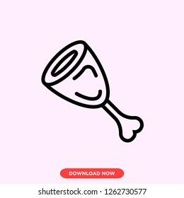 Chicken icon modern vector style