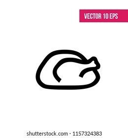 Chicken icon on a white background. Vector - stock vector