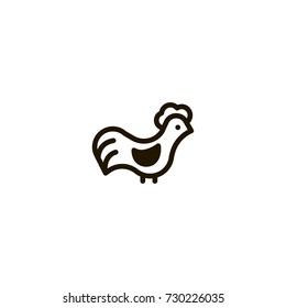 chicken icon. sign design