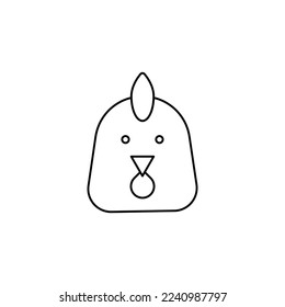 the chicken icon is suitable for your web, apk or project with a chinese new year theme
