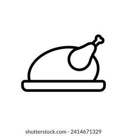 chicken icon symbol vector template