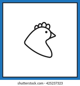 Chicken icon Vector