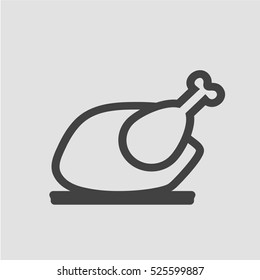 Chicken icon vector