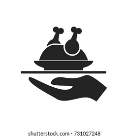 chicken icon vector