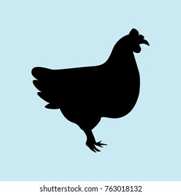 chicken icon vector
