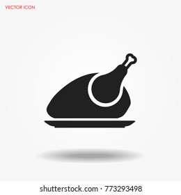 Chicken icon vector