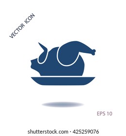 Chicken icon, vector design element