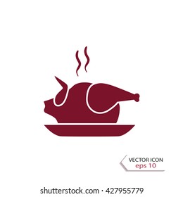 Chicken icon, vector design element
