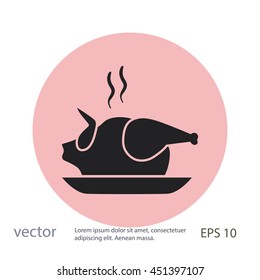 Chicken icon, vector design element