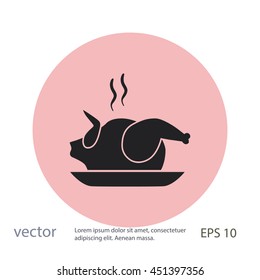 Chicken icon, vector design element