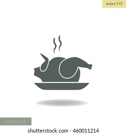 Chicken icon, vector design element