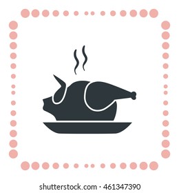 Chicken icon, vector design element