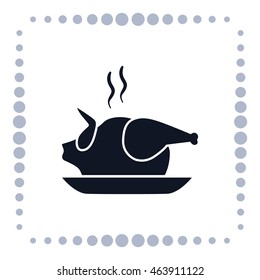 Chicken icon, vector design element
