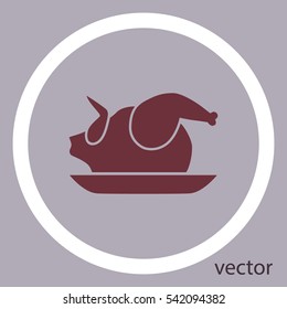 Chicken icon, vector design element