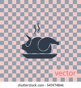 Chicken icon, vector design element