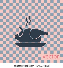 Chicken icon, vector design element