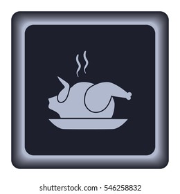 Chicken icon, vector design element