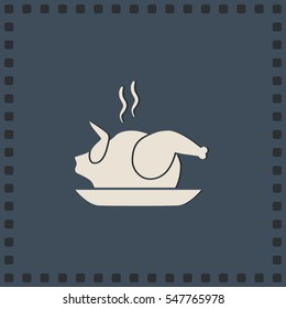 Chicken icon, vector design element