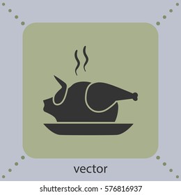 Chicken icon, vector design element