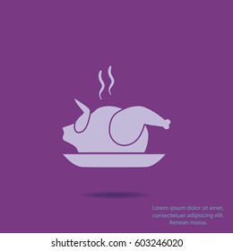 Chicken icon, vector design element