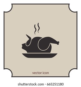 Chicken icon, vector design element